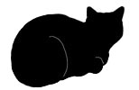 loaf5 猫シルエット Cat Silhouette