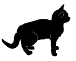 stand18 猫シルエット Cat Silhouette