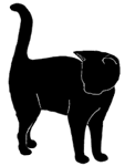 stand3 猫シルエット Cat Silhouette