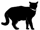 stand4 猫シルエット Cat Silhouette