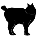 stand5 猫シルエット Cat Silhouette
