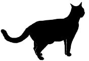 stand9 猫シルエット Cat Silhouette
