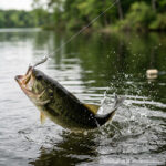 釣りあげられている魚