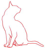 猫素材 猫線画